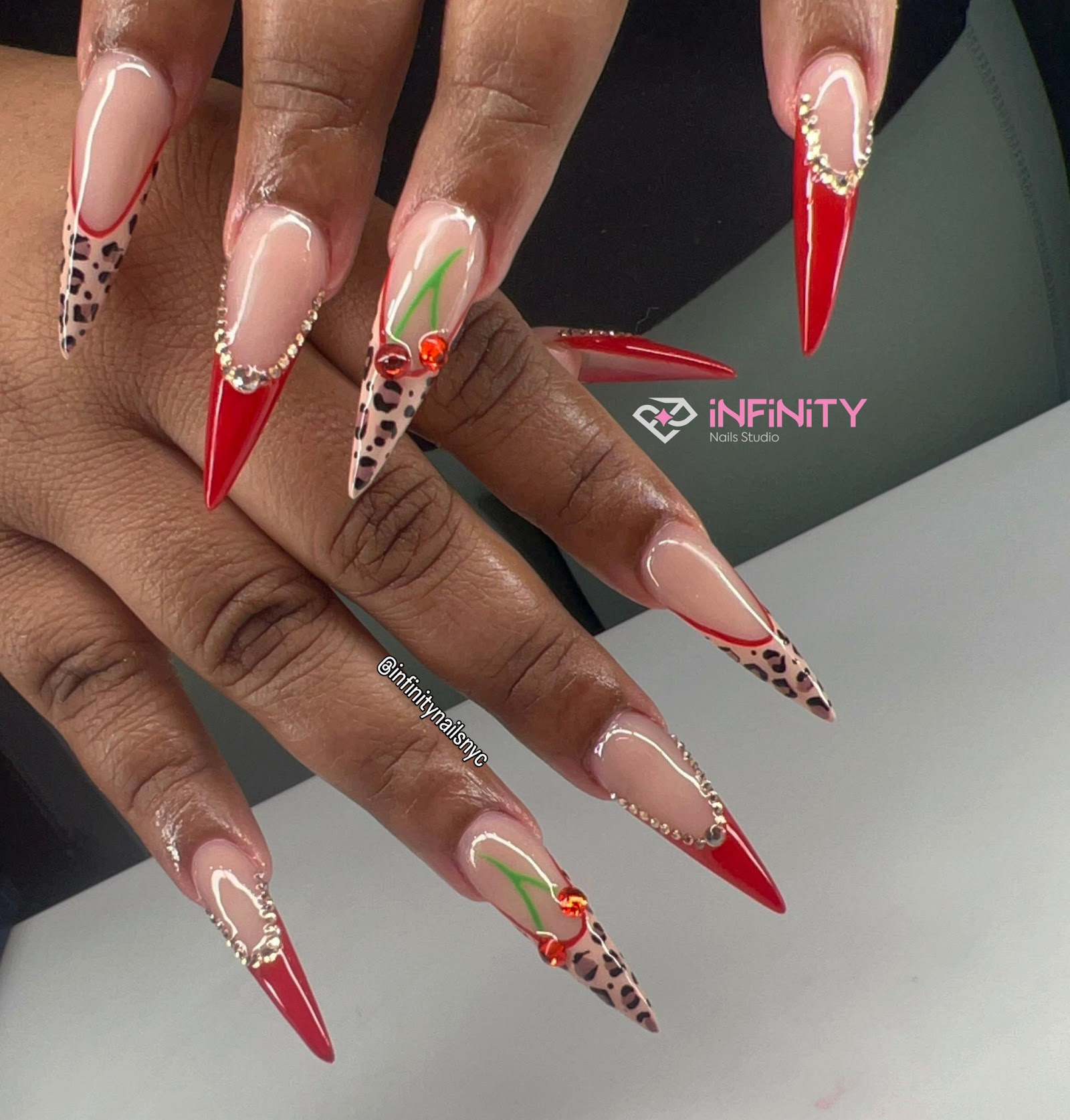 Infinity Nails Studio nail work in New York, New York